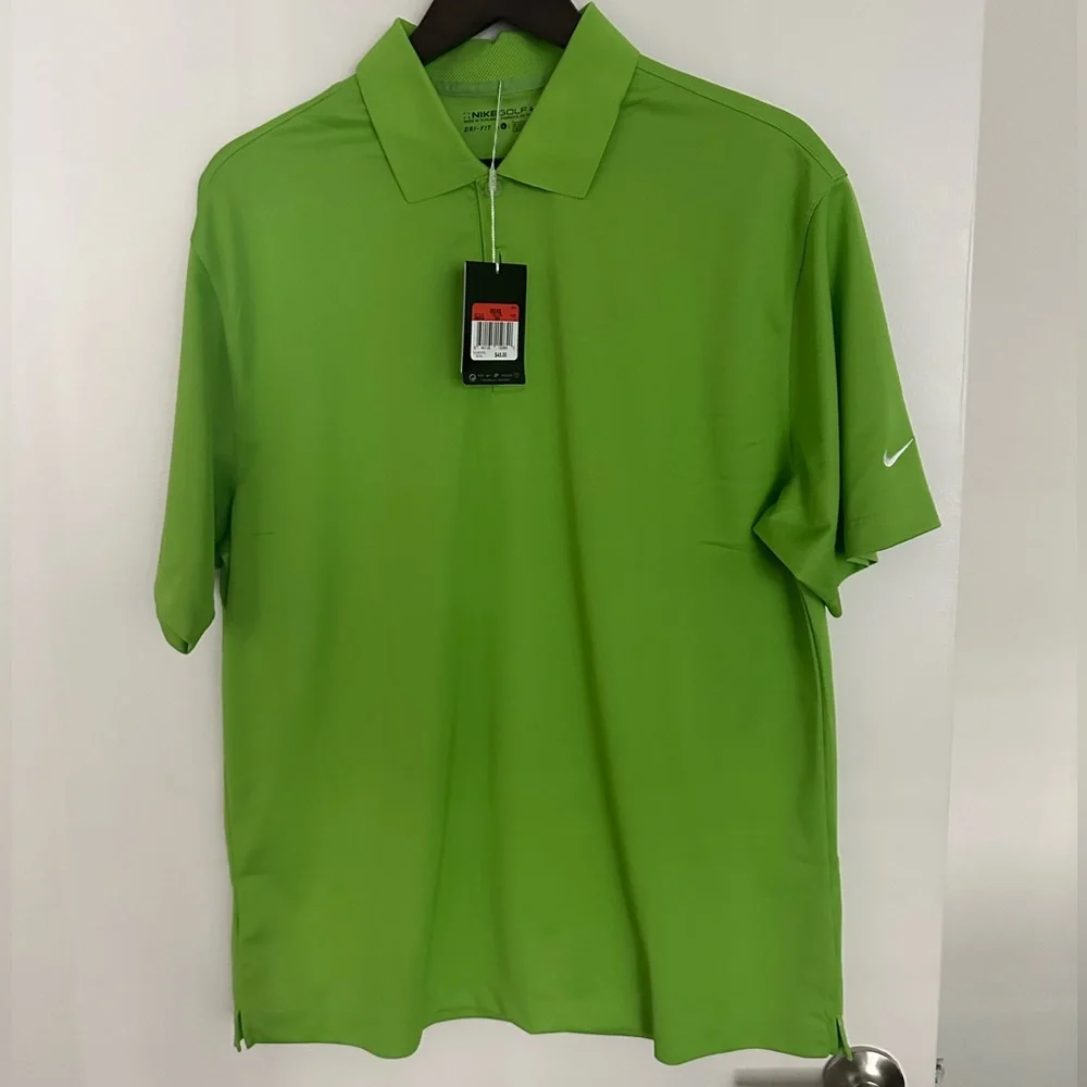 Nike Golf Shirt Men’s Large NWT Dri Fit Performance Polo Green $45 NWT - Picture 1 of 3